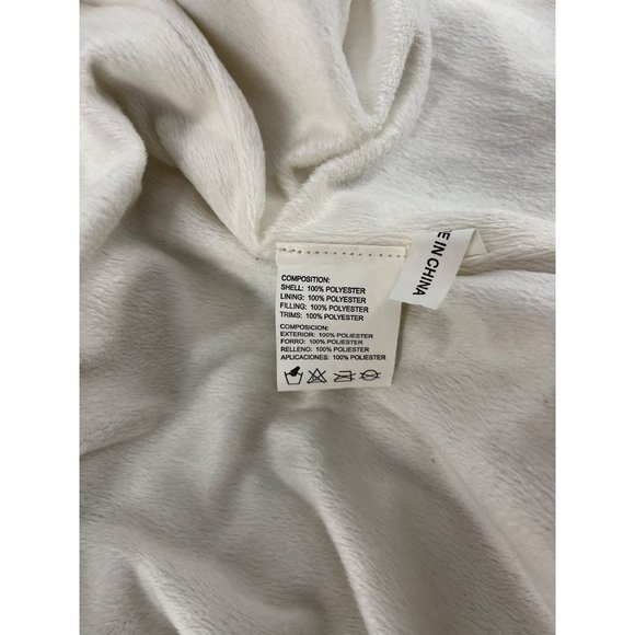 Holstark quilted puffer vest jacket small white tan trim pockets - Picture 9 of 12